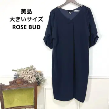 새상품급 빅 사이즈 ROSE BUD 네이비 원피스