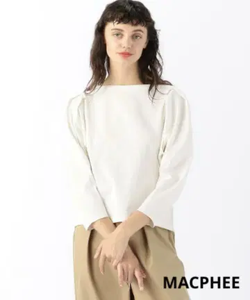 새상품급 MACPHEE 맥피 코튼 저지 백 슬릿 풀오버