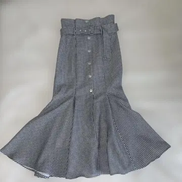 SNIDEL 프론트 버튼 머메이드 스커트