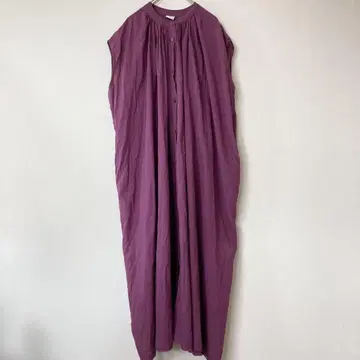 어반 리서치 도어스 코튼 보일 개더 원피스 보라색 M