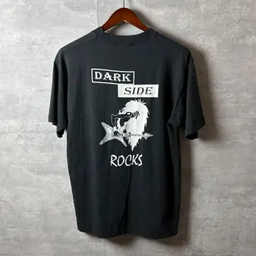 90s FOTL 빈티지 티셔츠 멕시코제 L 블랙 락 티 스컬