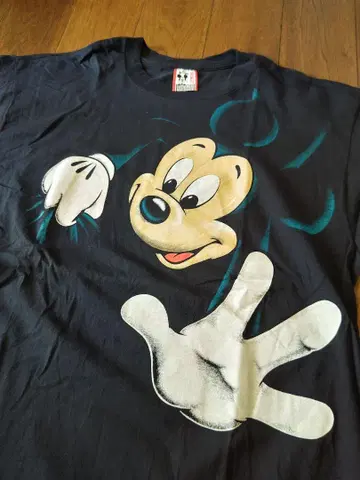 DISNEY 디즈니 MICKEY 미키 대형 양면 프린트 T셔츠