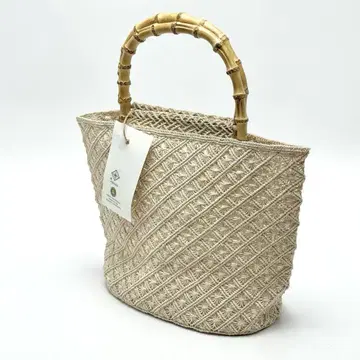 아바카 밤부 백 M + abaca 꽃 6522