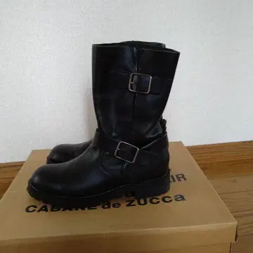 ZUCCA 블랙 엔지니어 부츠 가죽 새상품급