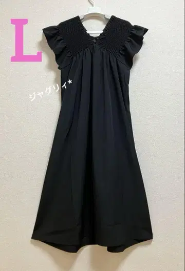 시마무라 셔링 원피스 Gleeful 블랙 L