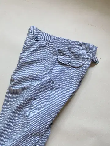 MELILEO seersucker stripe slacks italy