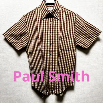 [새상품급] Paul Smith 폴스미스 반팔 셔츠 깅엄 체크 M