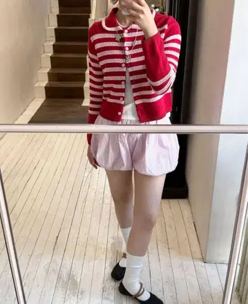SINOON stripe color cardigan