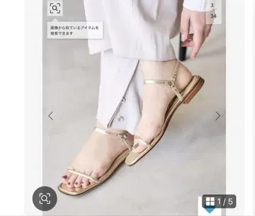 새상품 미사용 LE TALON 사이드 링 스트랩 샌들 르탈론 LL
