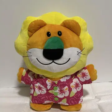 타베코 동물 라이온 봉제 인형 하와이안 셔츠
