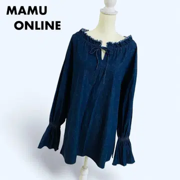 MAMU ONLINE 데님 개더 탑스 일본제