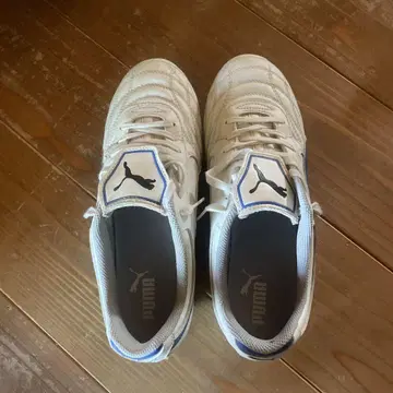 PUMA 축구화 화이트 스파이크 27.0