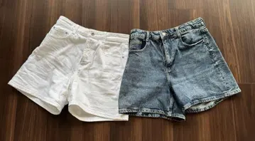 ZARA 숏팬츠 화이트 데님 세트 38