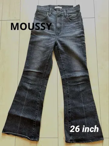 MOUSSY 다크 그레이 부츠컷 데님