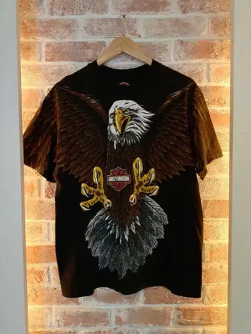 90's Harley-Davidson 이글 티셔츠 Hanes
