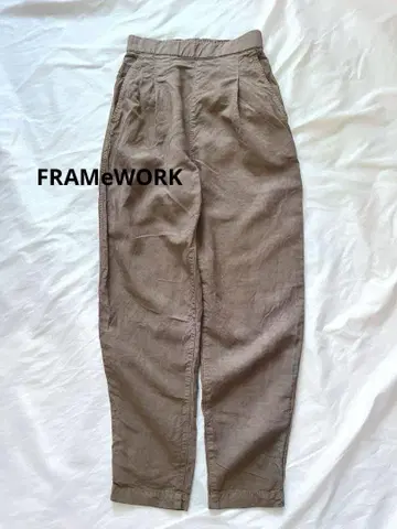 FRAMeWORK Philea 린넨 테이퍼드 팬츠 프레임워크 밴딩