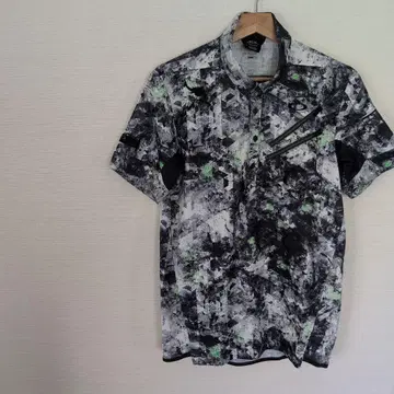 Oakley 버튼 다운 폴로 셔츠 L 사이즈 오클리 블랙 유즈드 상품