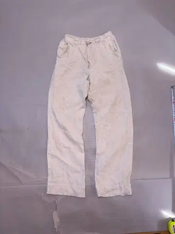 애니에스 베이 린넨 얇은 베이지 캐주얼 팬츠