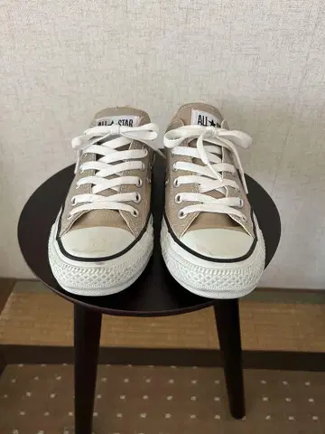 컨버스 로우컷 베이지 23.5 새상품급