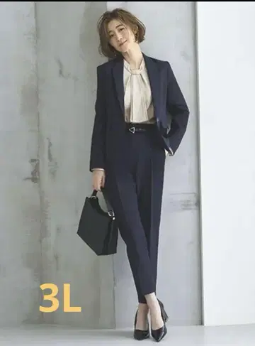 테일러드/테이퍼드 팬츠 수트 다크 네이비 세탁 가능 스트레치 올 시즌