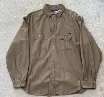 THE NORTH FACE 베이지 긴팔 셔츠