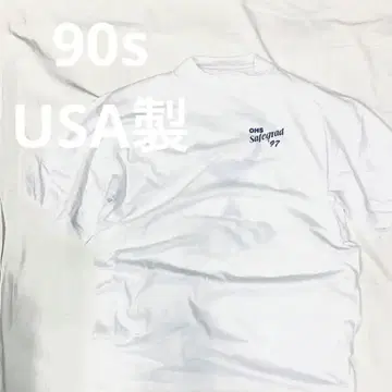 90년대 코튼 화이트 티셔츠