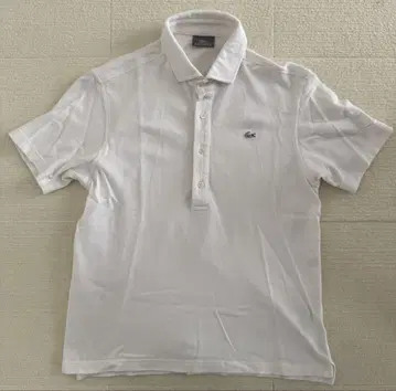 LACOSTE 화이트 피케 셔츠 사이즈 3