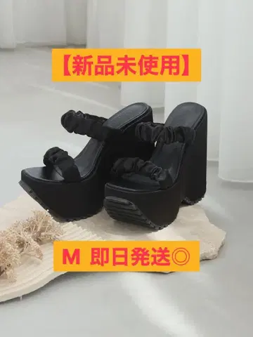 Darich 다리치 새틴 플랫폼 샌들 M 사이즈