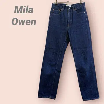 Mila Owen 데님 팬츠 스트레이트 다크 블루 여성용/1