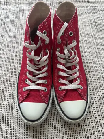 CONVERSE 컨버스 빨간색 하이컷
