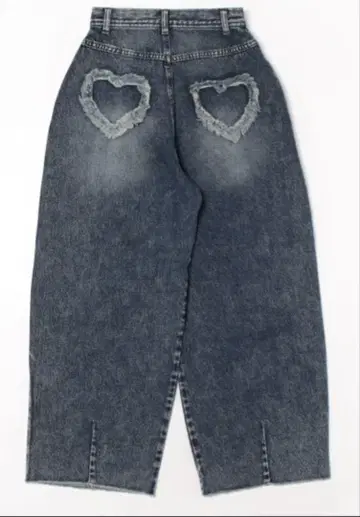 아메리빈티지 HEART PATCH DAMAGE DENIM PANTS