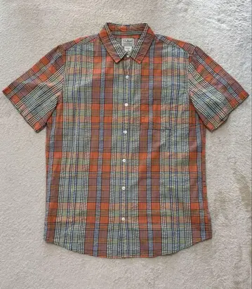 L.L.Bean 반팔 체크 셔츠