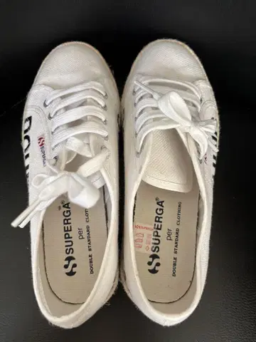 SUPERGA DOUBLE STANDARD 화이트 스니커즈