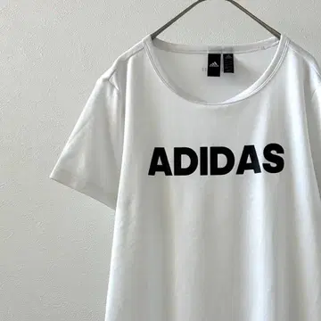 adidas 티셔츠 반팔 크루넥 로고 프린트 원포인트 얇은 소재