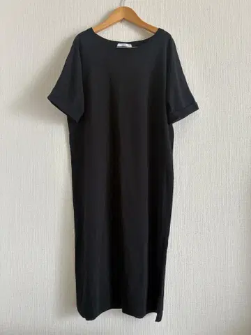 저널 스탠다드 레 원피스 블랙 티셔츠 소재 밑단 옆 슬릿 F
