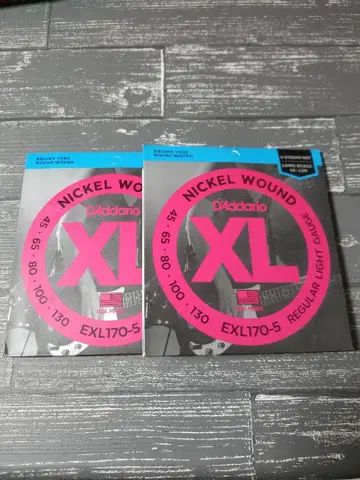 새상품 D'Addario 다다리오 베이스 줄 니켈 EXL170-5 2개