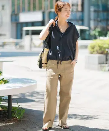 Spick&Span 2025 루즈 베이커 팬츠 38