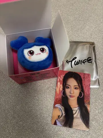 TWICE 봉제 인형 링 특전 카드 세트