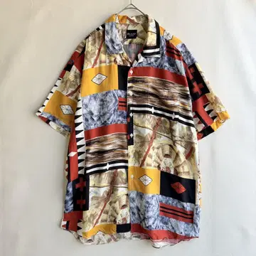 구제 의류 일본제 BLAST homme 레이온 셔츠 올 패턴 L-XL