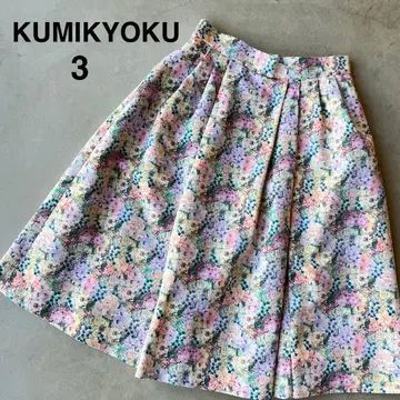 [KUMIKYOKU] 쿠미쿄쿠 3 스커트 꽃무늬 일본제