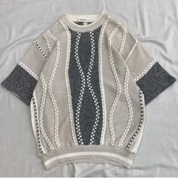 1990s Vintage 3D Linen Knit Shirt