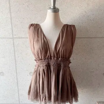 한국풍 상의 메쉬 탱크탑