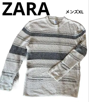 ZARA 자라 썸머 니트 보더 코튼 봄/여름 풀오버 남성용