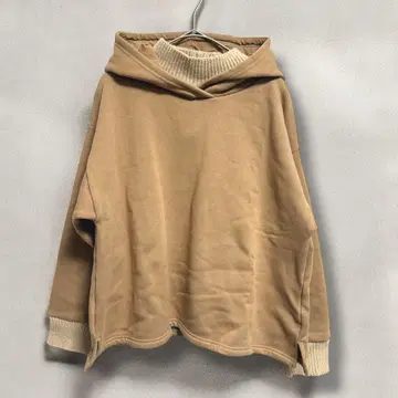 레이어드 후드 후드티 베이지 여성용 L