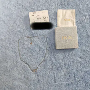 PETIT CD 실버 목걸이 로고 모티브