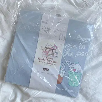 유니클로 산리오 치이카와 (먼작귀) 시나몬 하치와레 파자마 룸웨어 M