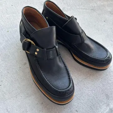 REGAL STANDARDS 더블 링 부츠 사이드 벨트 블랙