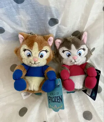 홍콩 디즈니랜드 가족의 추억 고양이 봉제 인형 키체인