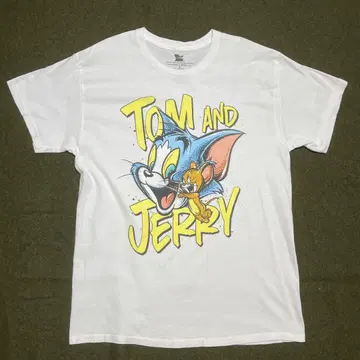 TOM&JERRY 톰과 제리 티셔츠 화이트 L