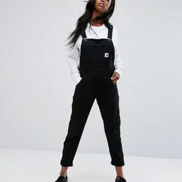 Carhartt Bib Overall Black 여성용 오버롤